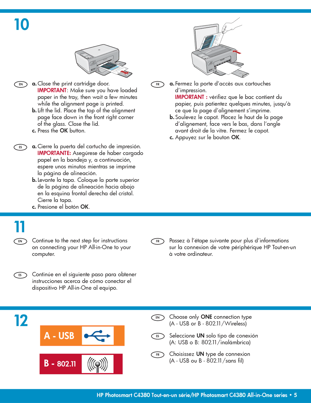 HP C4390, C4380 manual Usb 