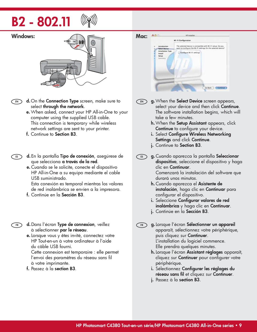 HP C4390, C4380 manual Passez à la section B3 