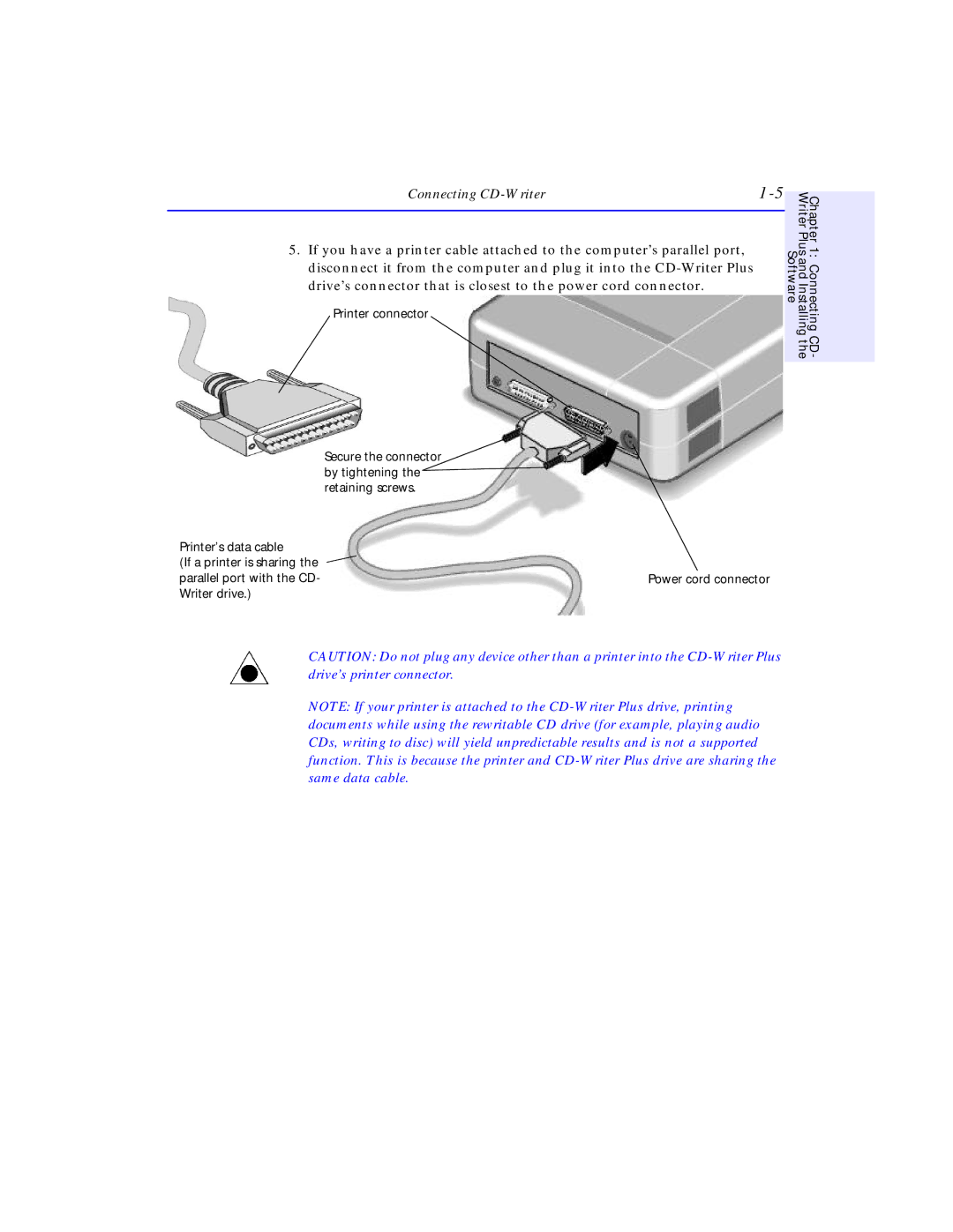 HP C4381-90100 manual Writer drive 