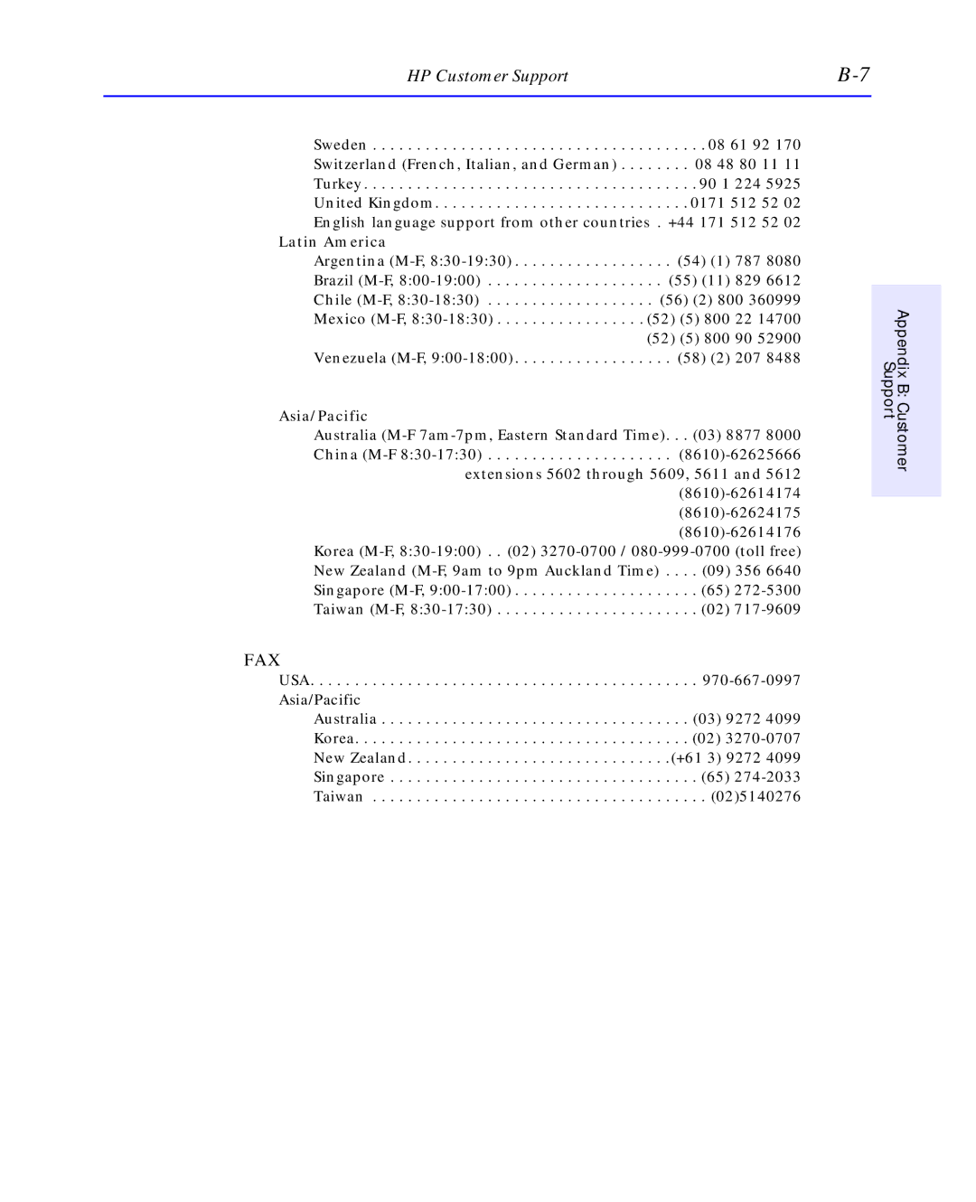 HP C4392-90100 manual Fax 