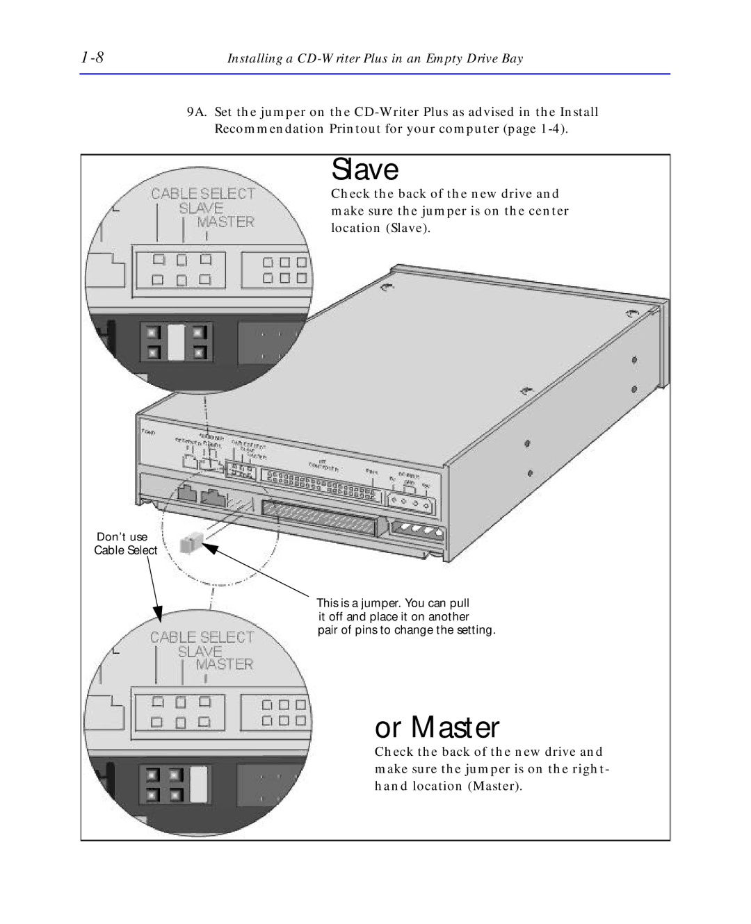 HP C4392-90100 manual Slave 