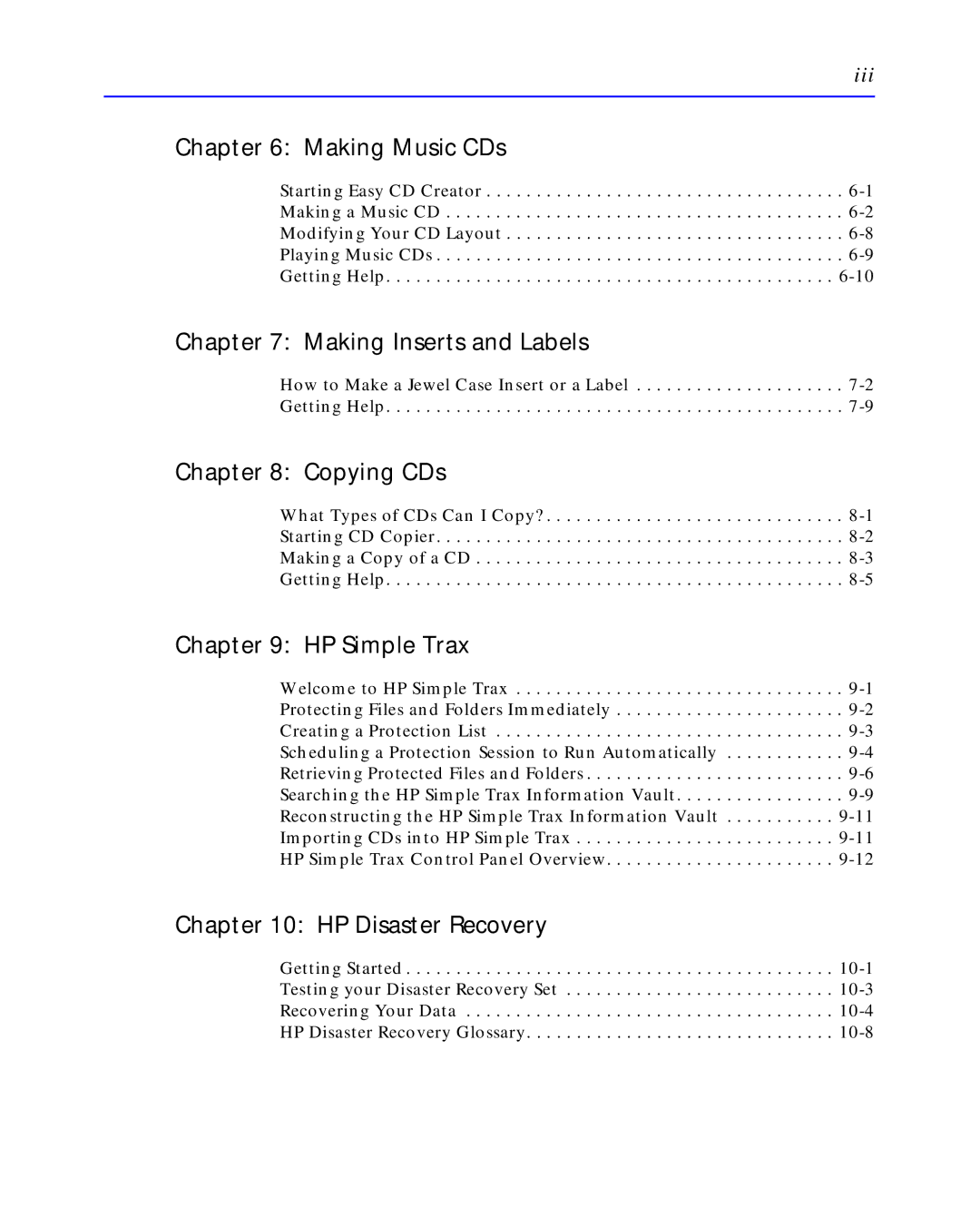 HP C4392-90100 manual Making Inserts and Labels 