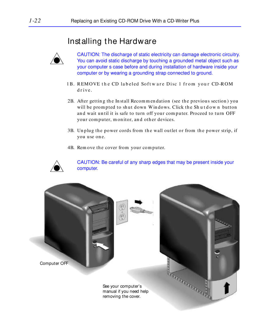 HP C4392-90100 manual Installing the Hardware 