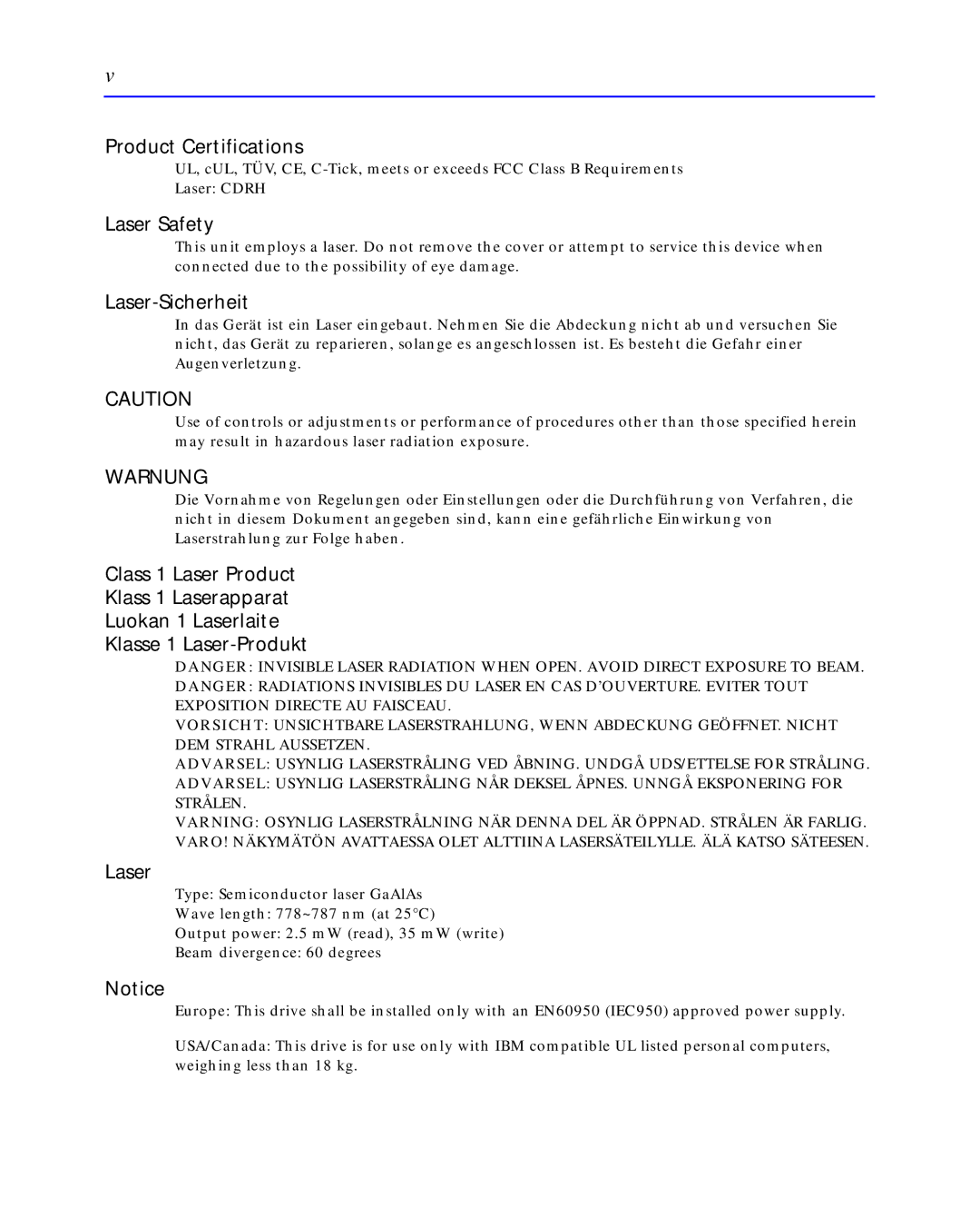 HP C4392-90100 manual Warnung 