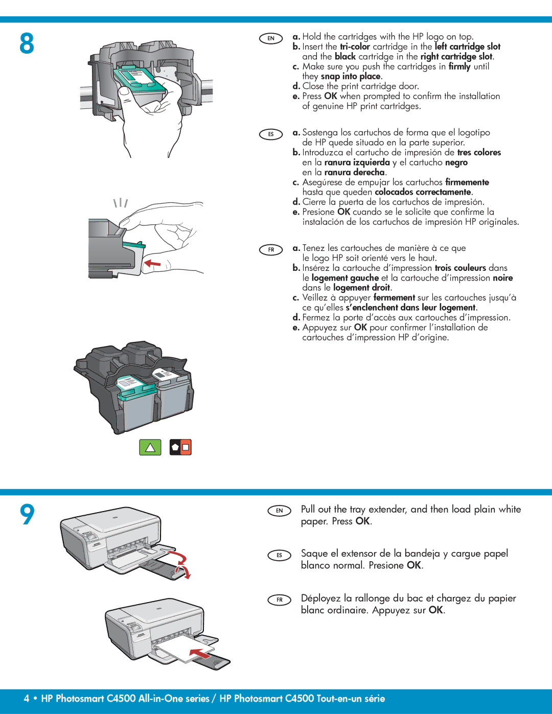 HP C4580, C4599 manual Cartouches d’impression HP d’origine 