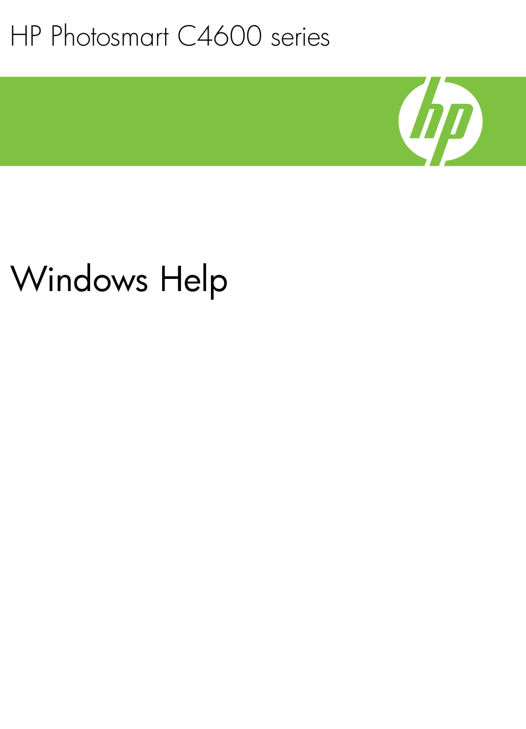 HP C4640, C4650, C4680 manual Windows Help 