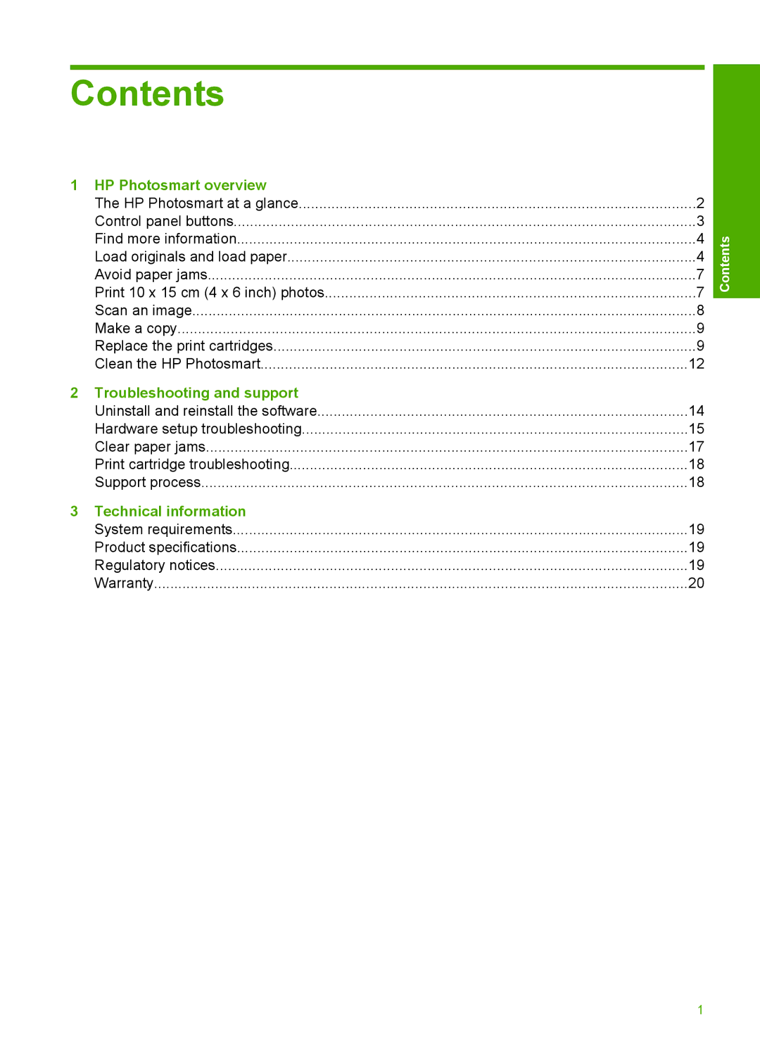 HP C4650, C4640, C4680 manual Contents 