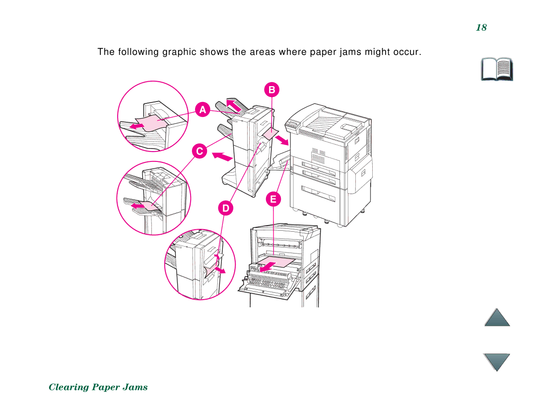 HP C4788x, C4779x manual Clearing Paper Jams 