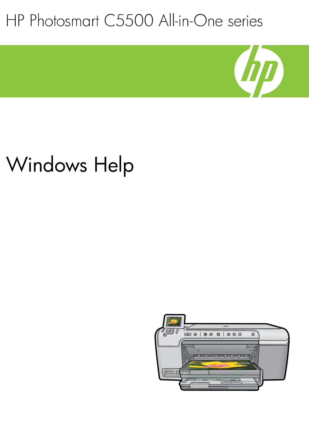 HP C5500 manual Windows Help 