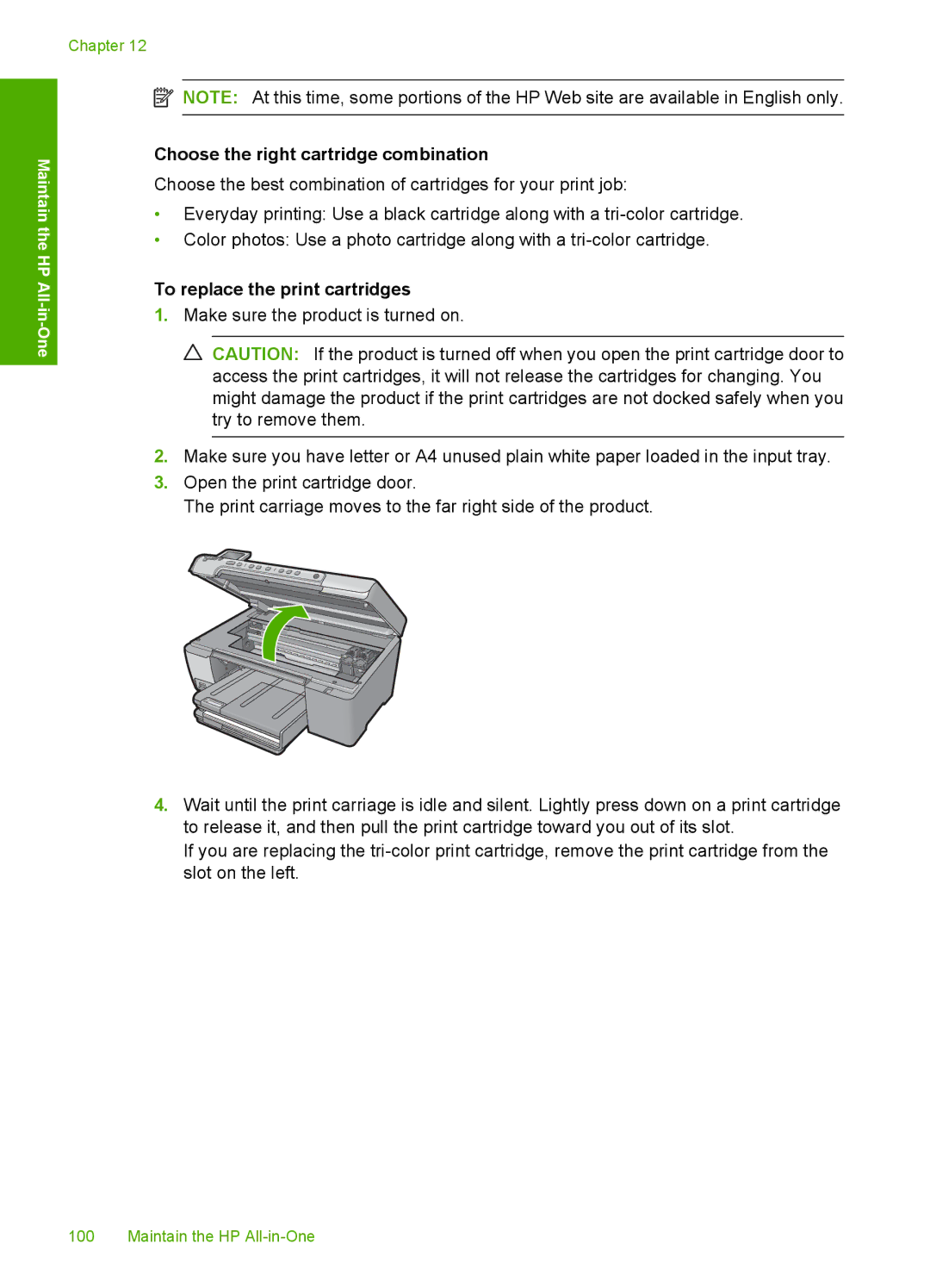 HP C5500 manual Choose the right cartridge combination, To replace the print cartridges 