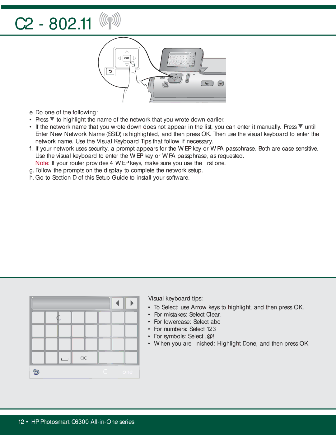 HP C6380, C6340, C6350 manual Clr 