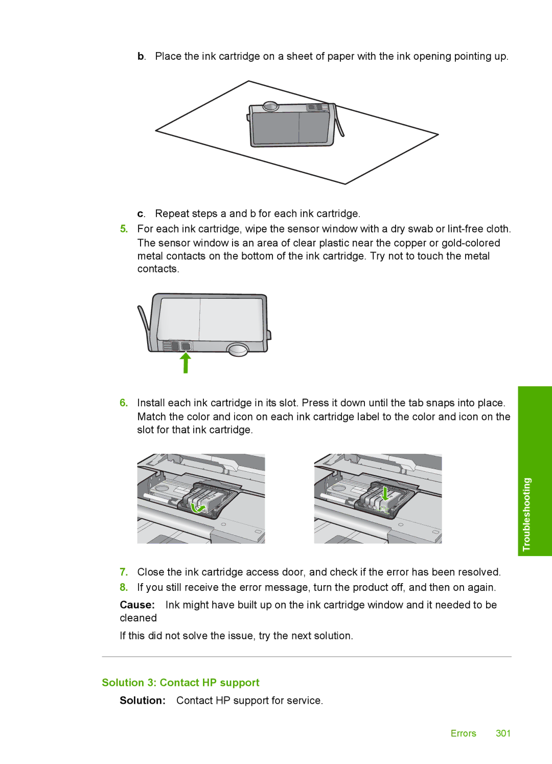 HP C6380, C6340 manual Solution 3 Contact HP support 