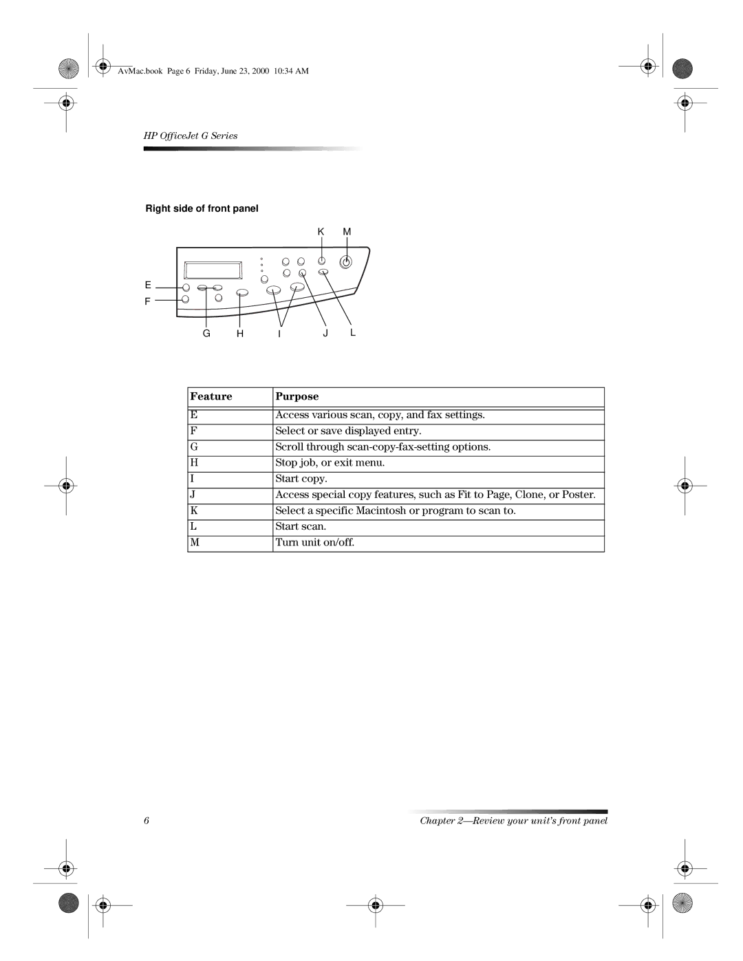 HP g85XI C6739A, C6734A, g85 C6737A, g55 C6736A, C6735A, G manual Select a specific Macintosh or program to scan to 