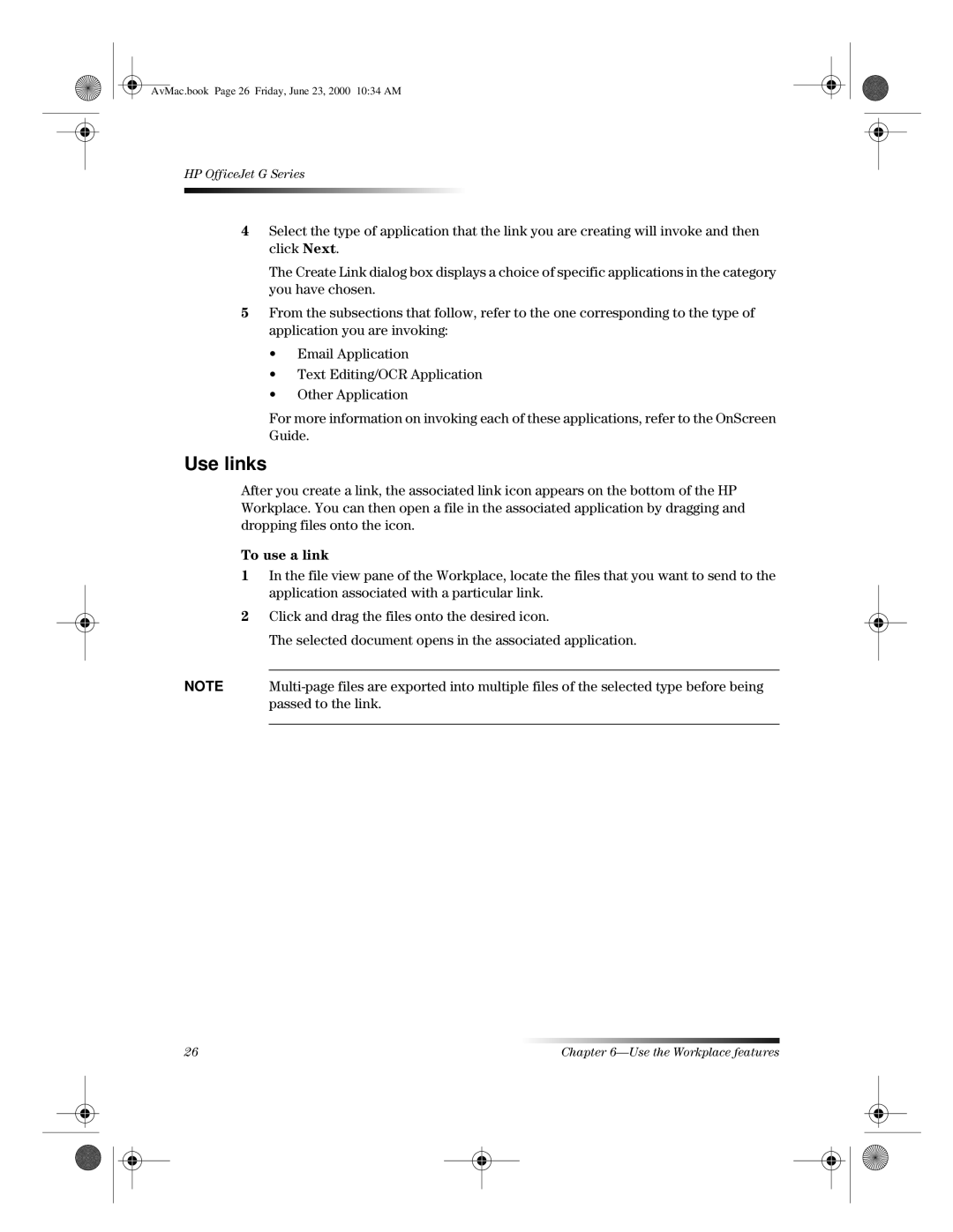 HP C6734A, g85 C6737A, g55 C6736A, C6735A, g85XI C6739A, G manual Use links 