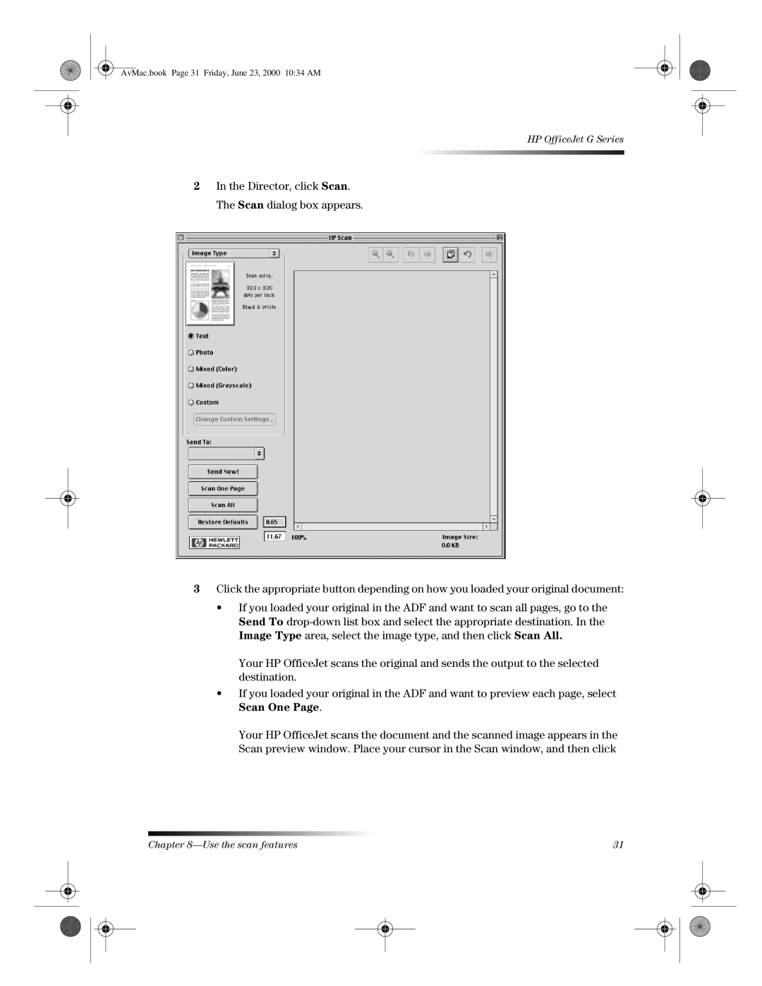 HP G, C6734A, g85 C6737A, g55 C6736A, C6735A, g85XI C6739A manual AvMac.book Page 31 Friday, June 23, 2000 1034 AM 