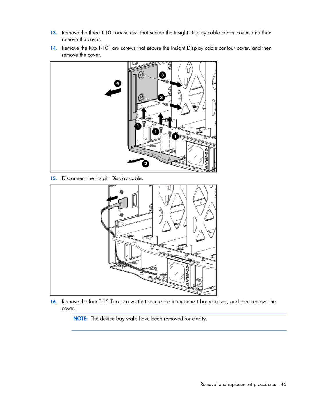 HP c7000 manual Removal and replacement procedures 