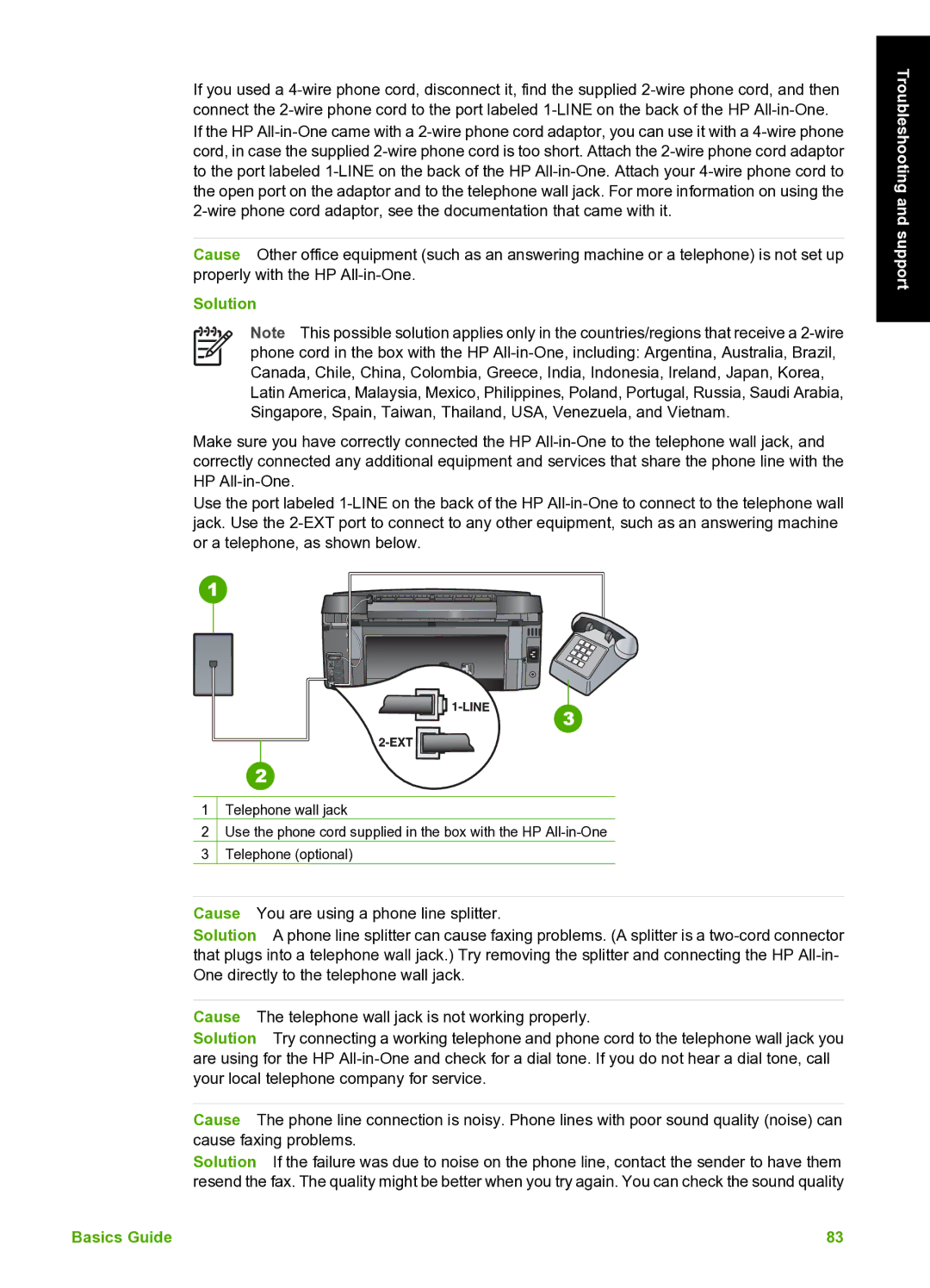 HP C7100 manual Troubleshooting and support 