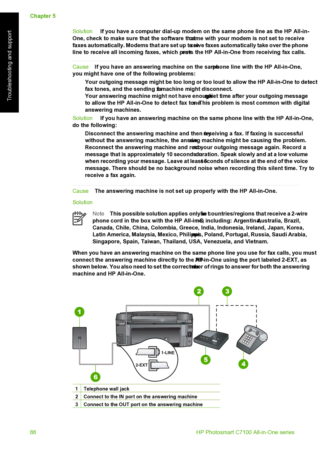 HP C7100 manual Troubleshooting and support 