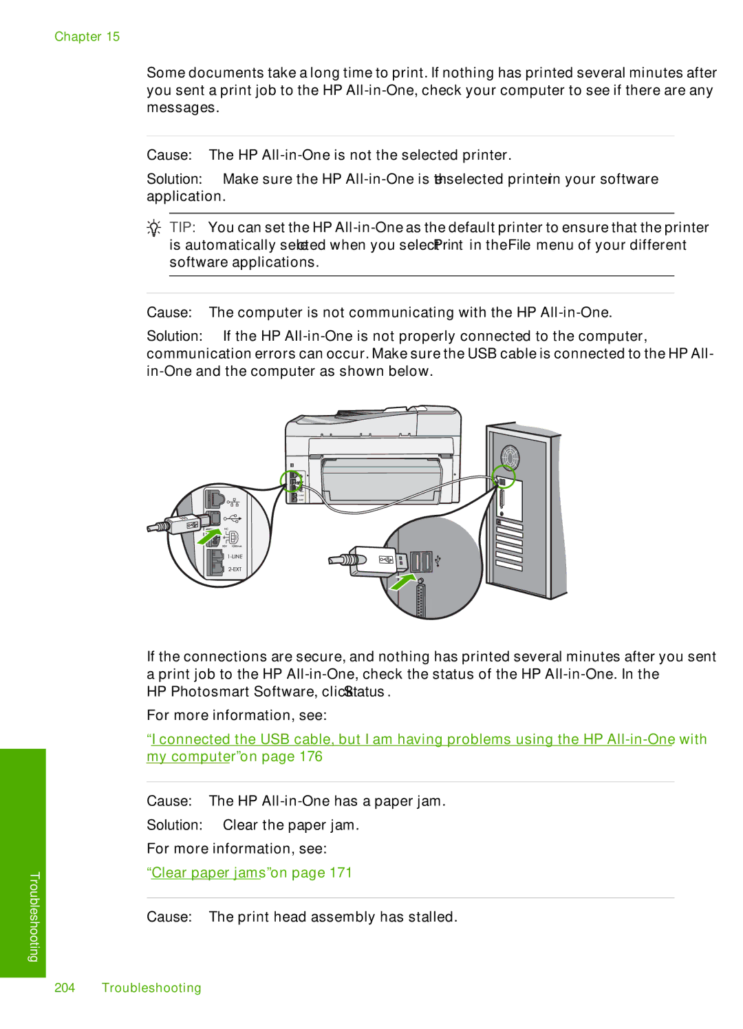 HP C7288, C7250, C7280 manual Cause The print head assembly has stalled 