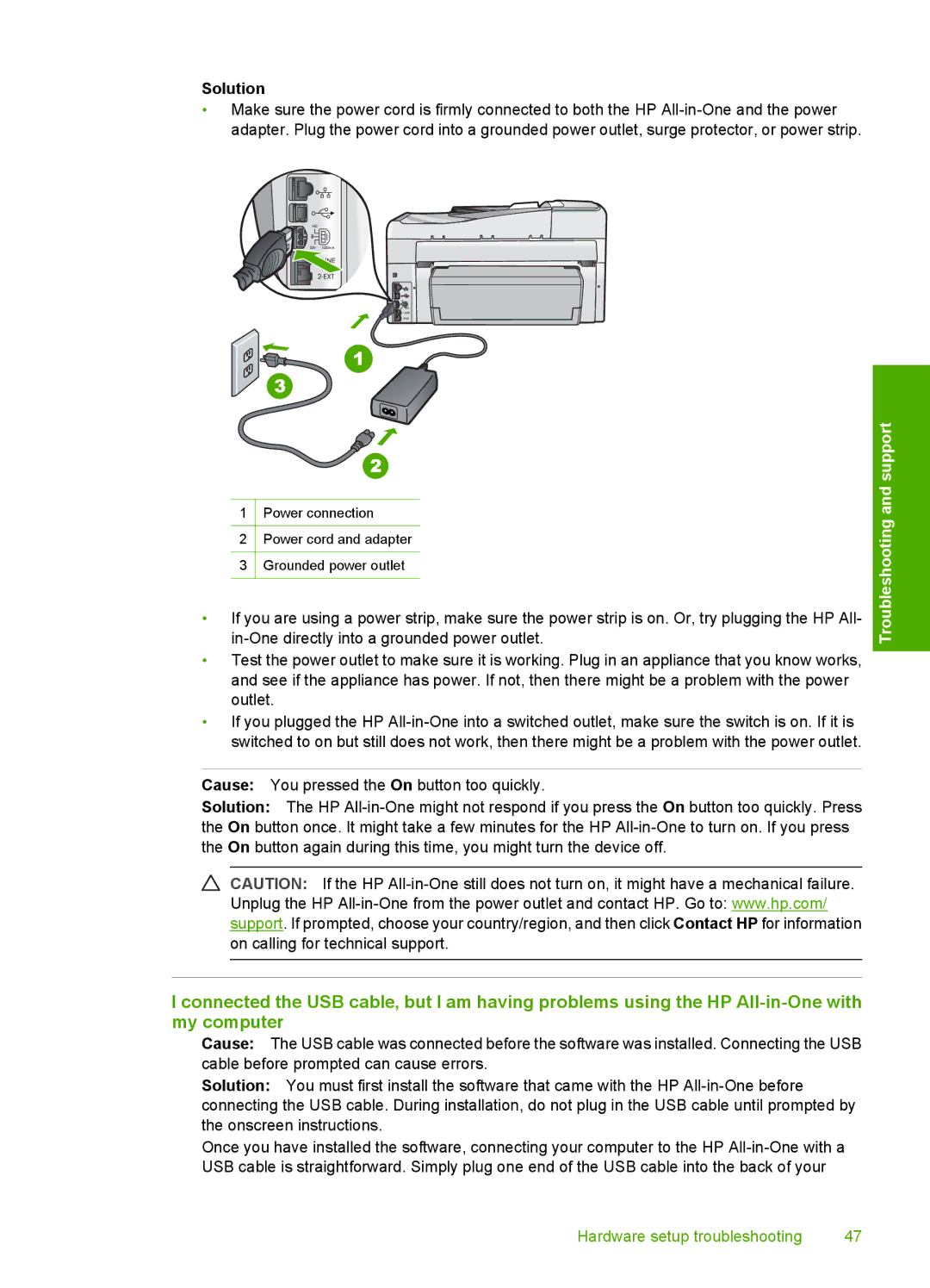 HP C7288, C7250, C7280 manual Solution 