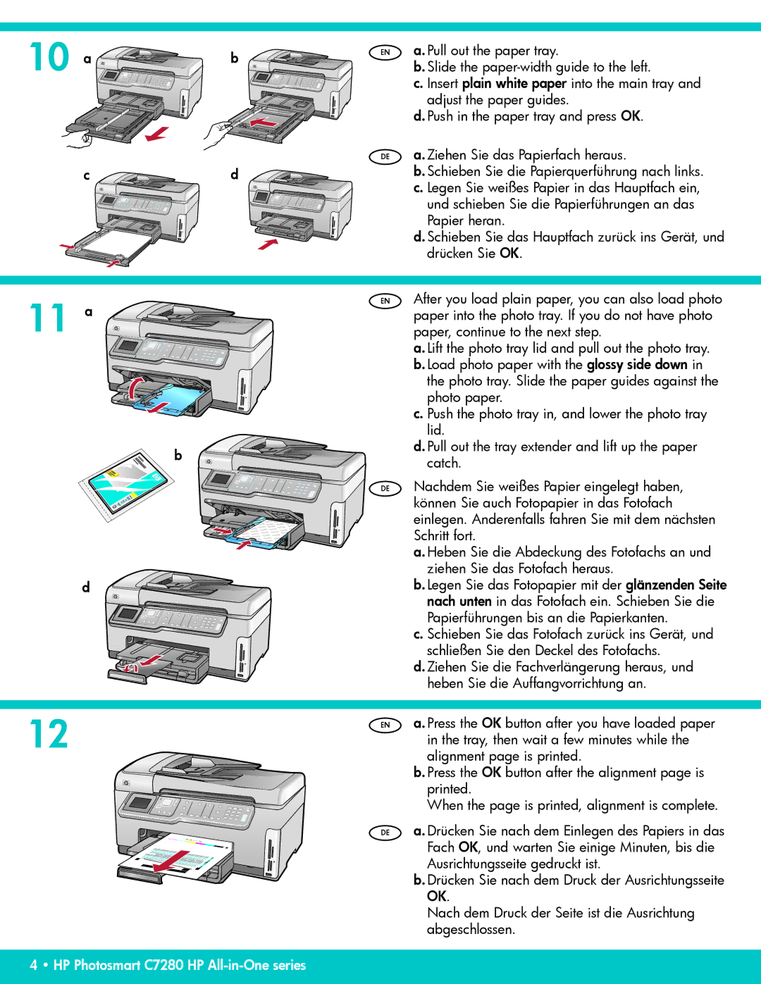 HP C7280 manual 10 a 11 a 