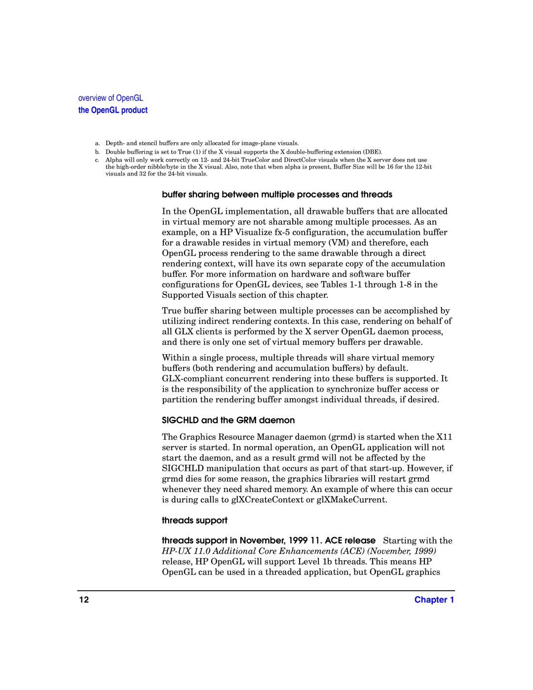 HP c8000 manual Buffer sharing between multiple processes and threads, Sigchld and the GRM daemon 