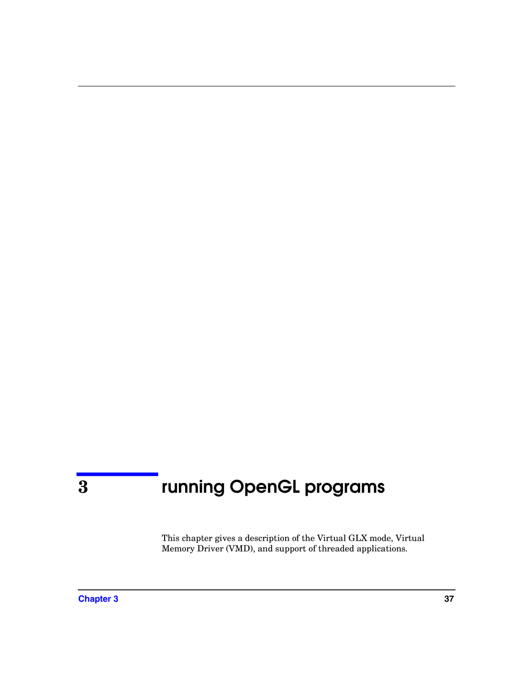 HP c8000 manual Running OpenGL programs 