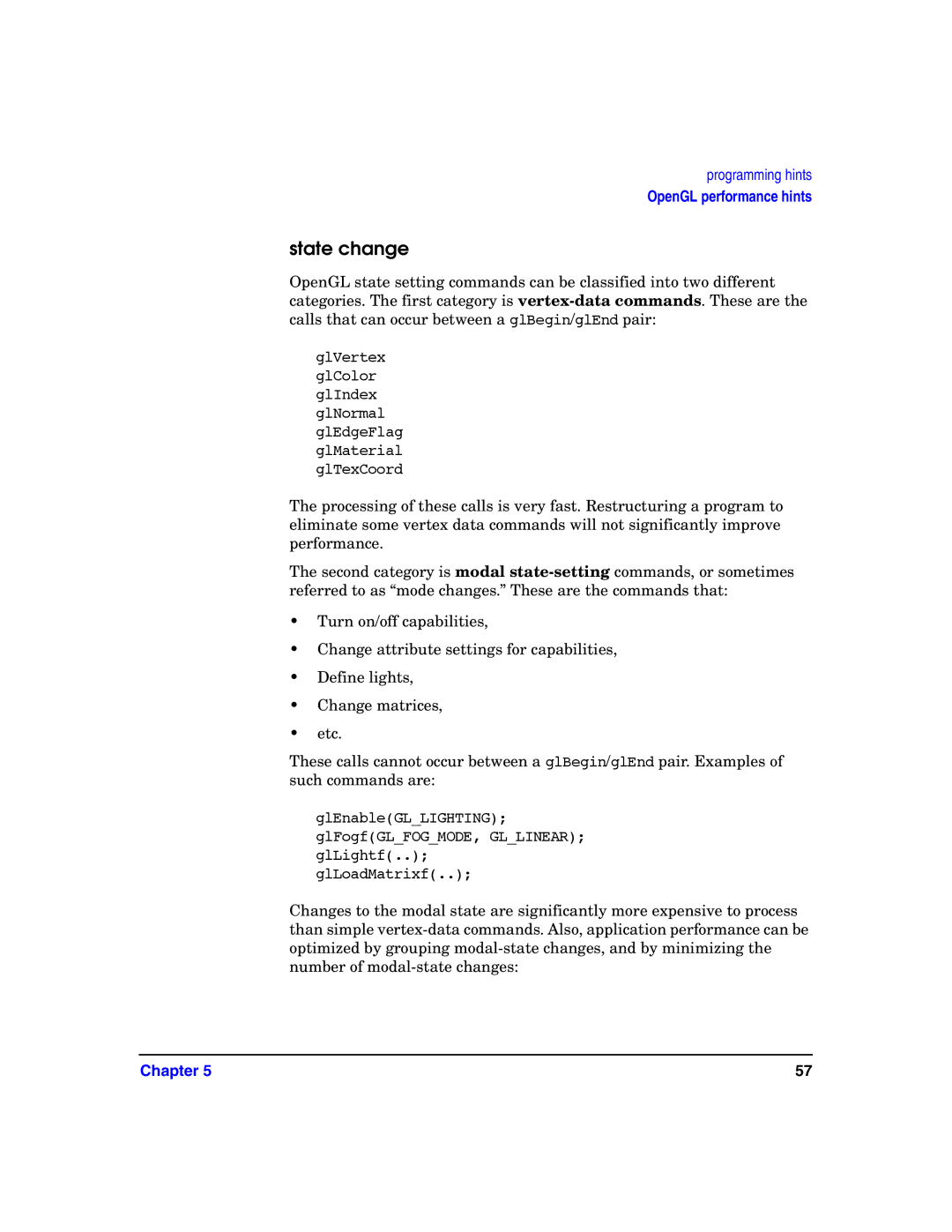 HP c8000 manual State change 