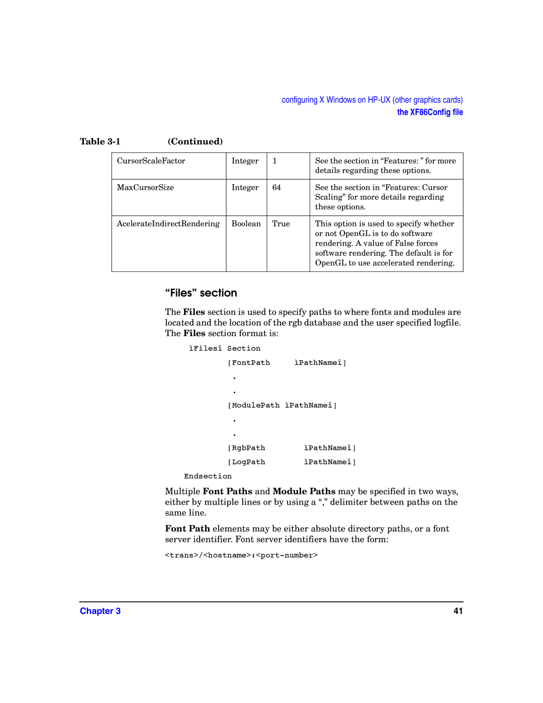 HP c8000 manual Files section 