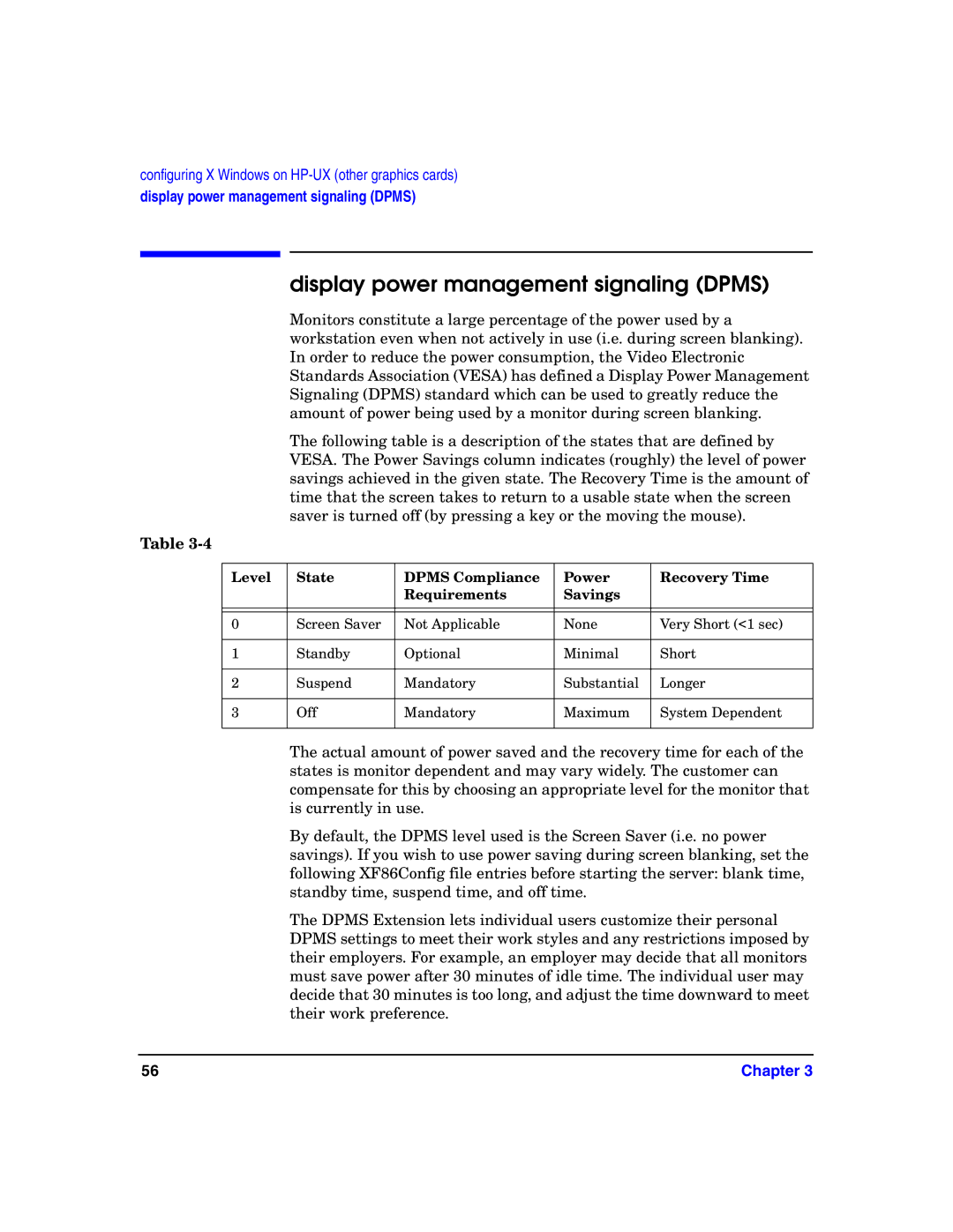 HP c8000 manual Display power management signaling Dpms 