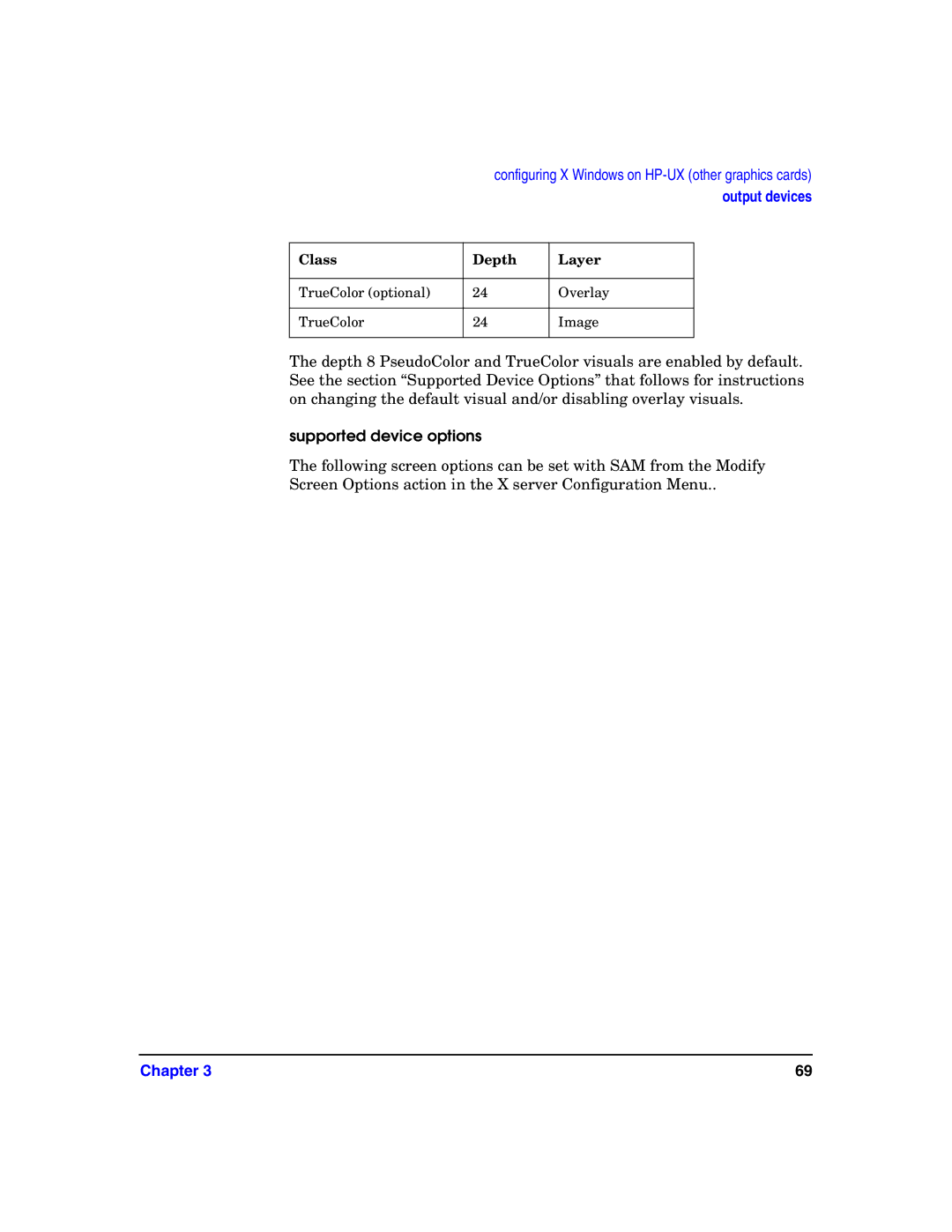 HP c8000 manual TrueColor optional Overlay Image 