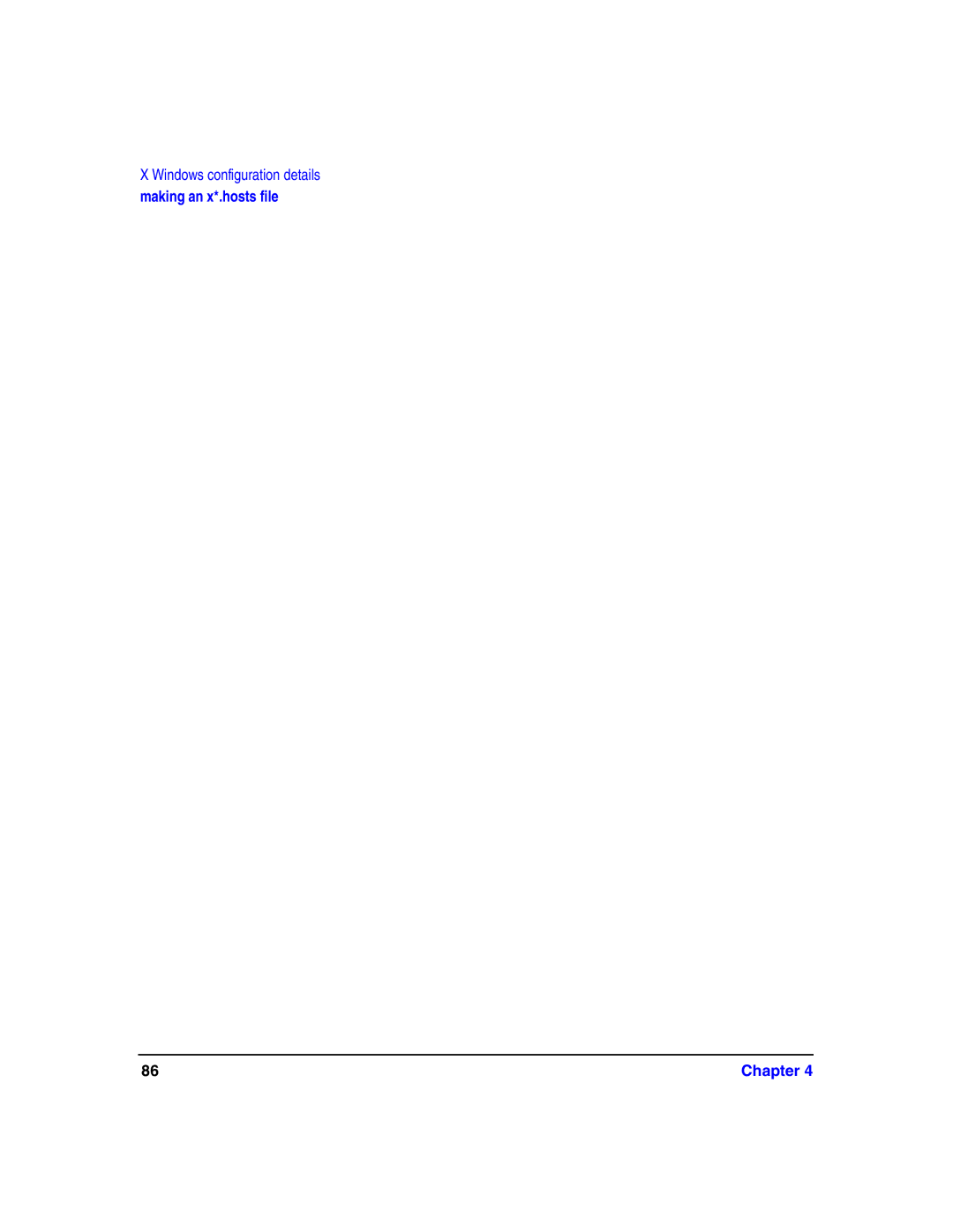 HP c8000 manual Making an x*.hosts file Chapter 