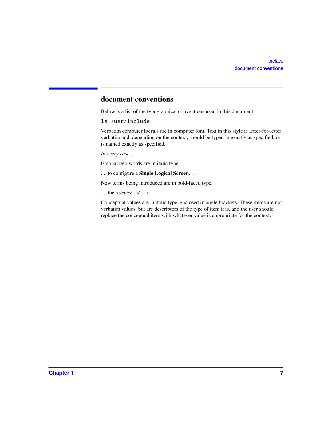 HP c8000 manual Document conventions 