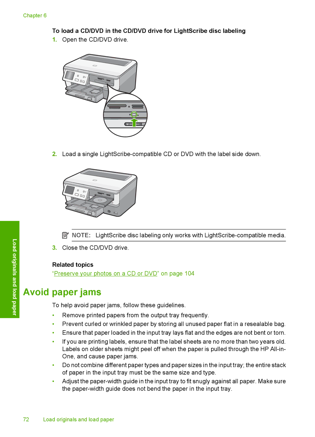 HP L2526A, C8100 manual Avoid paper jams 