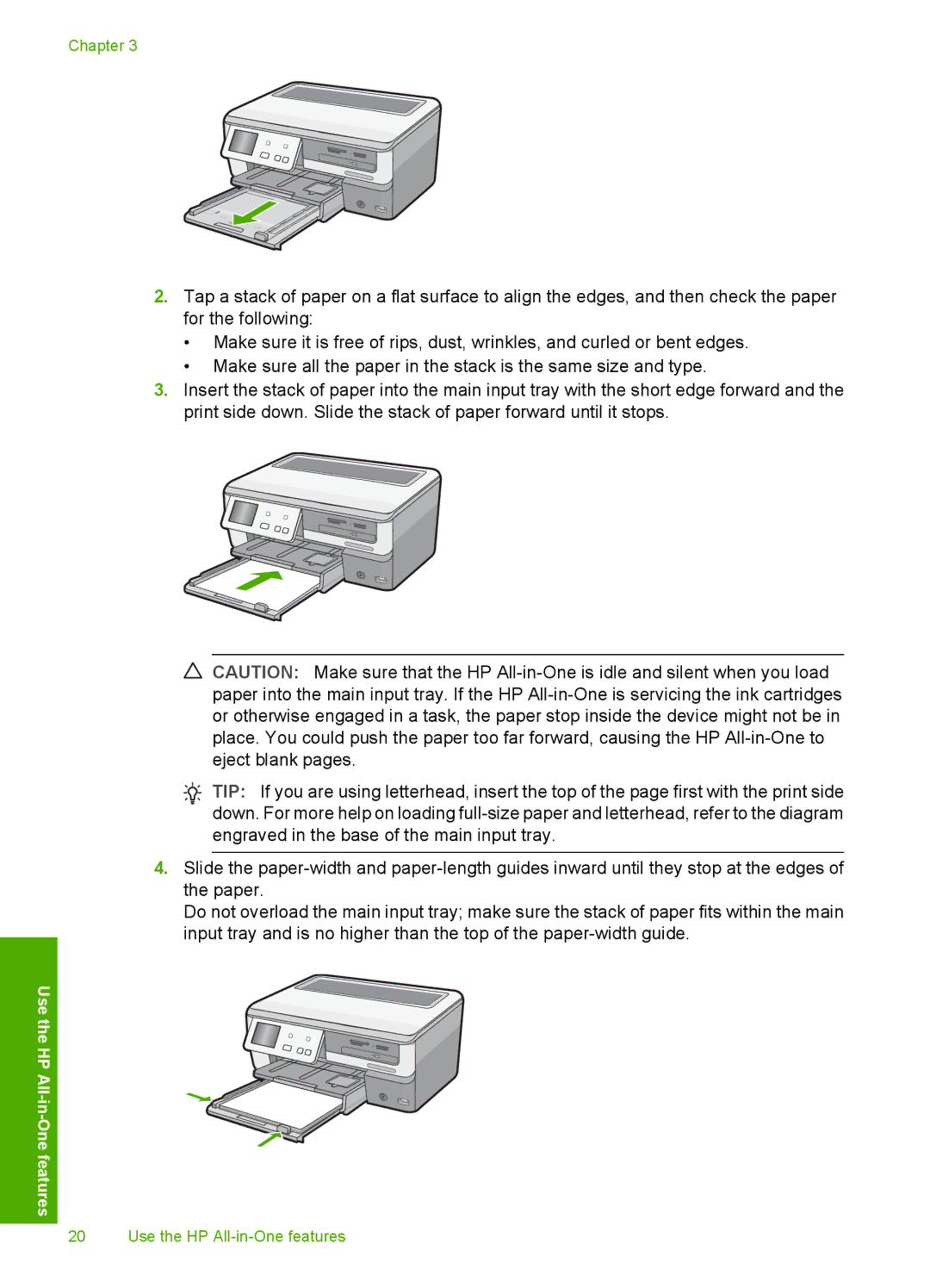 HP C8100 manual Use HP All -in One features 