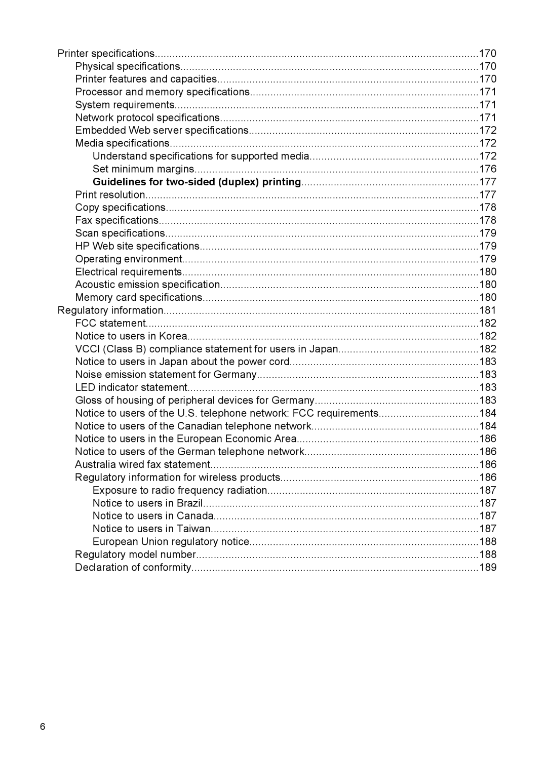 HP 7500A E910 C9309A#B1H manual Printer specifications 