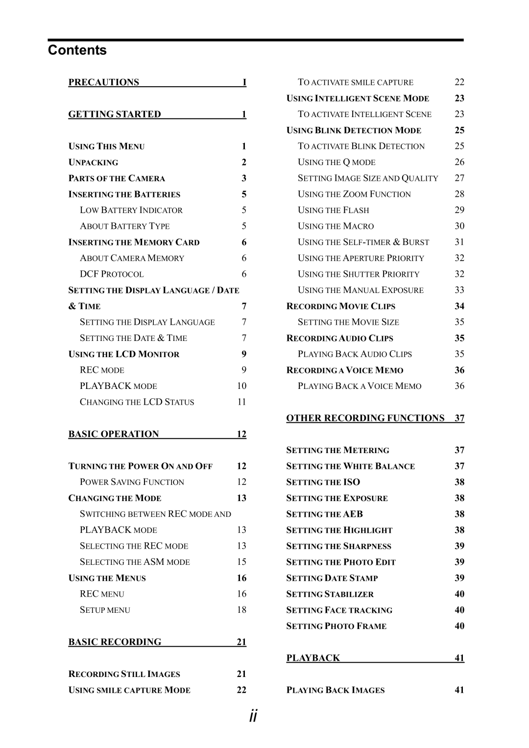 HP CA-340 manual Contents 