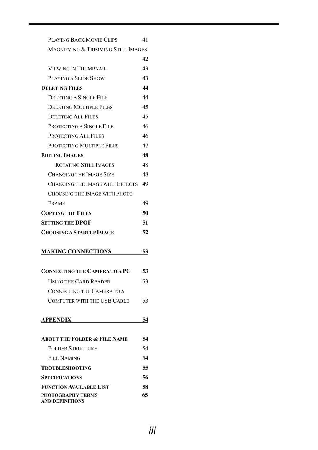 HP CA-340 manual Iii 