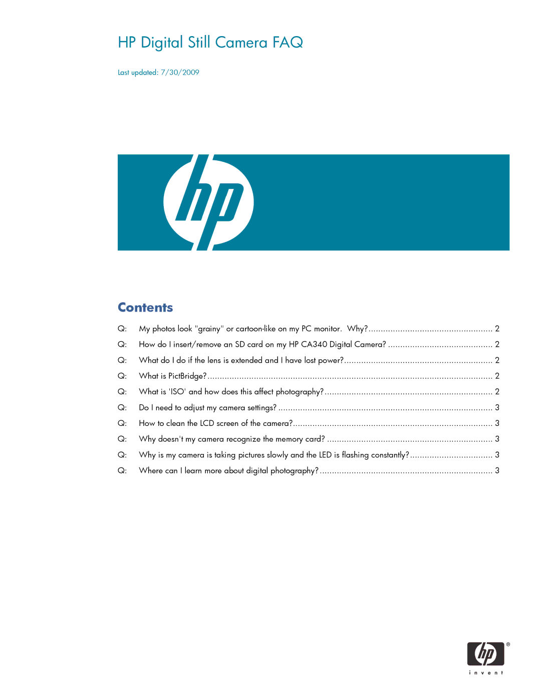 HP SW350 manual 