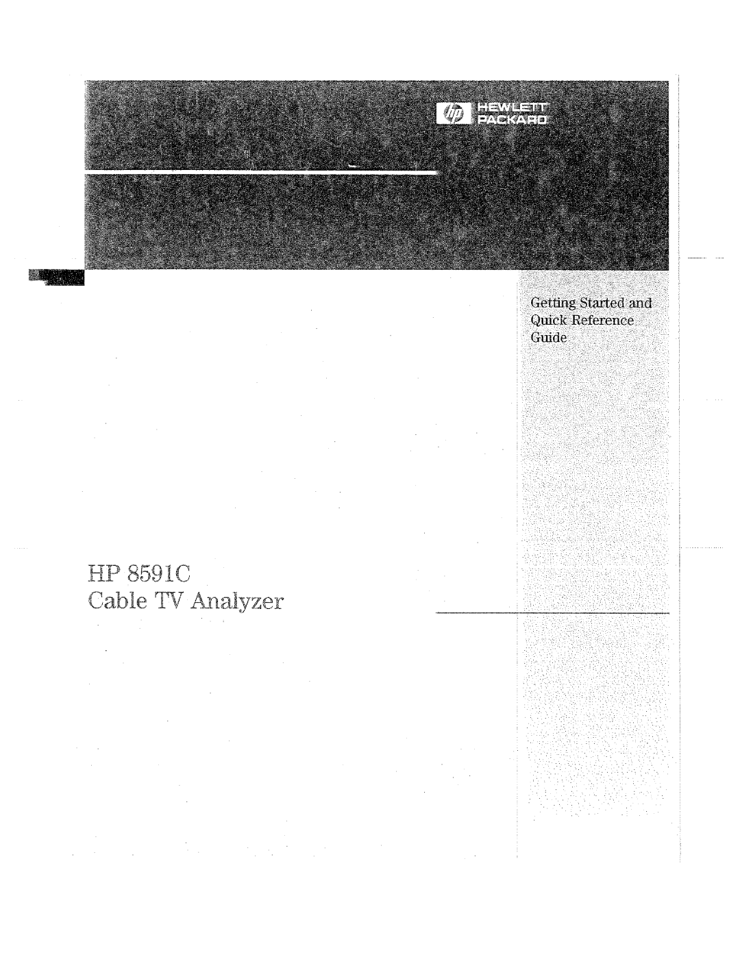 HP Cable Box 8591C manual 