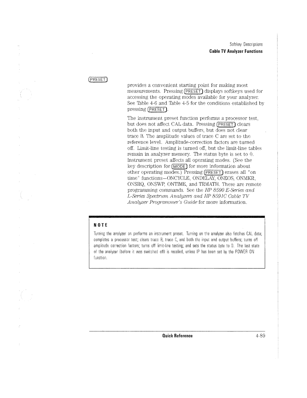 HP Cable Box 8591C manual 