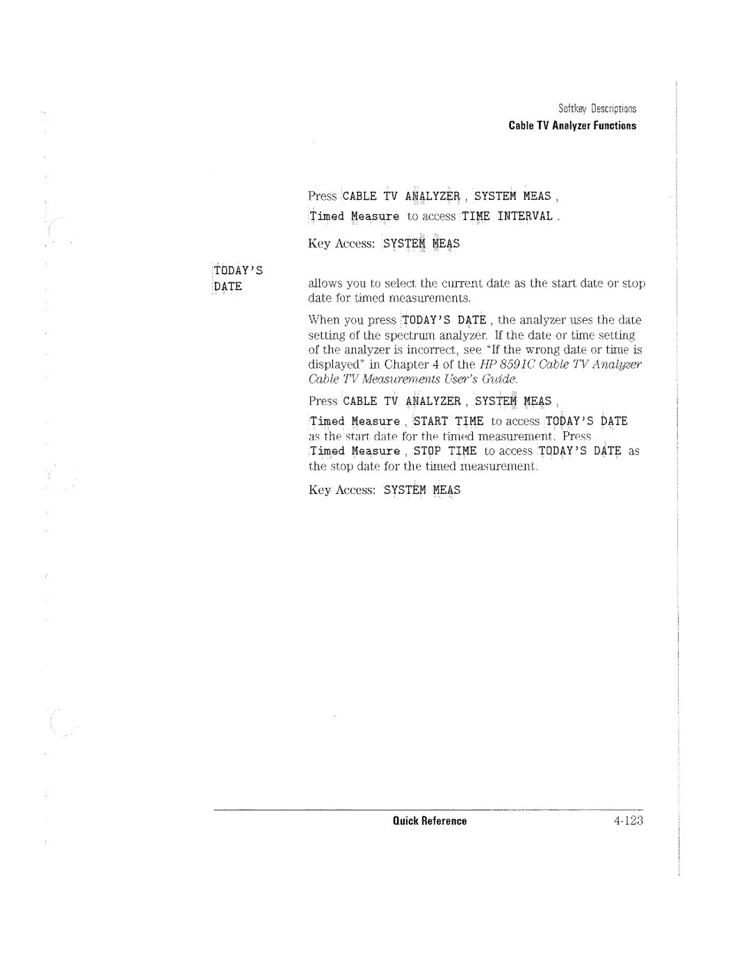 HP Cable Box 8591C manual 
