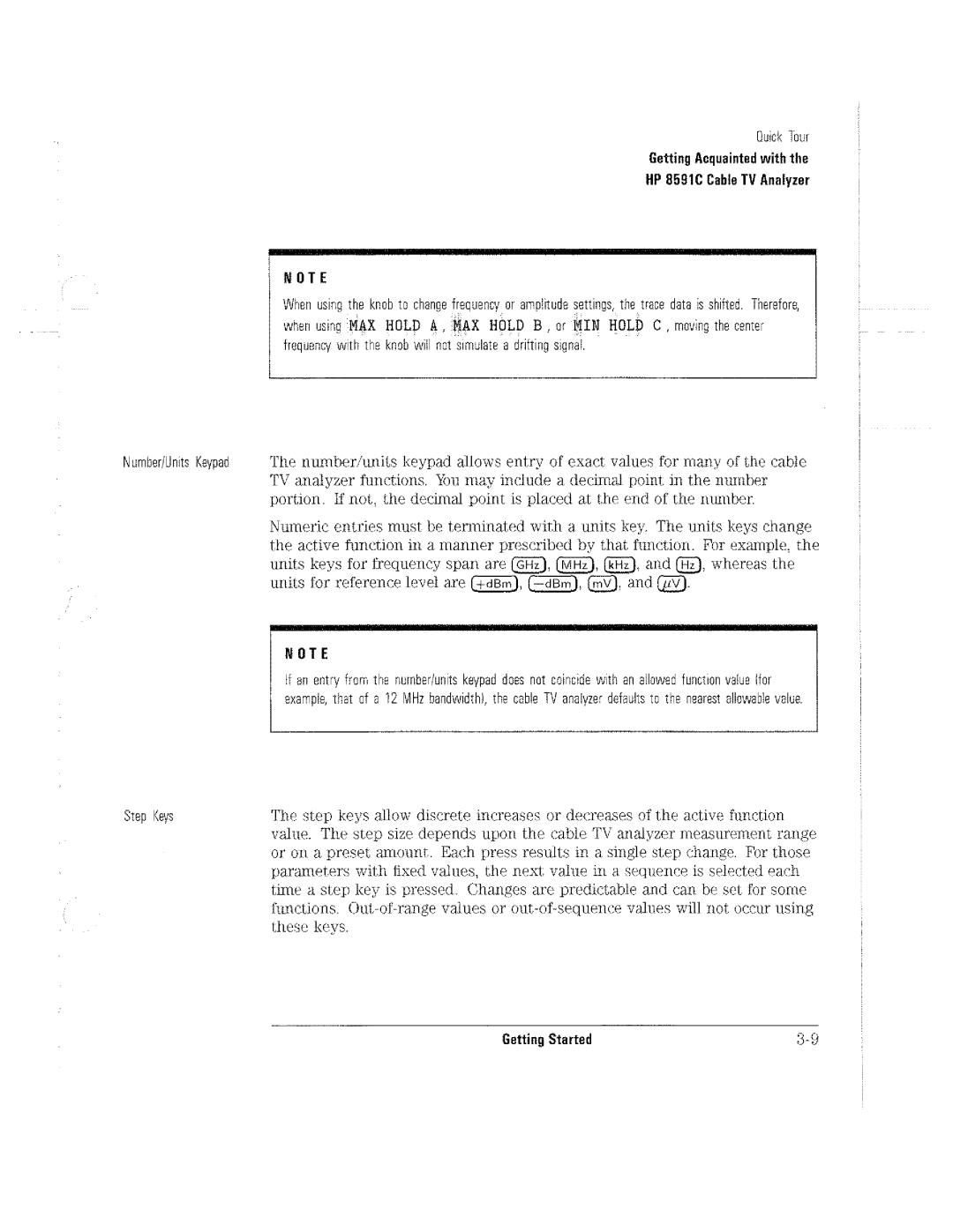 HP Cable Box 8591C manual 