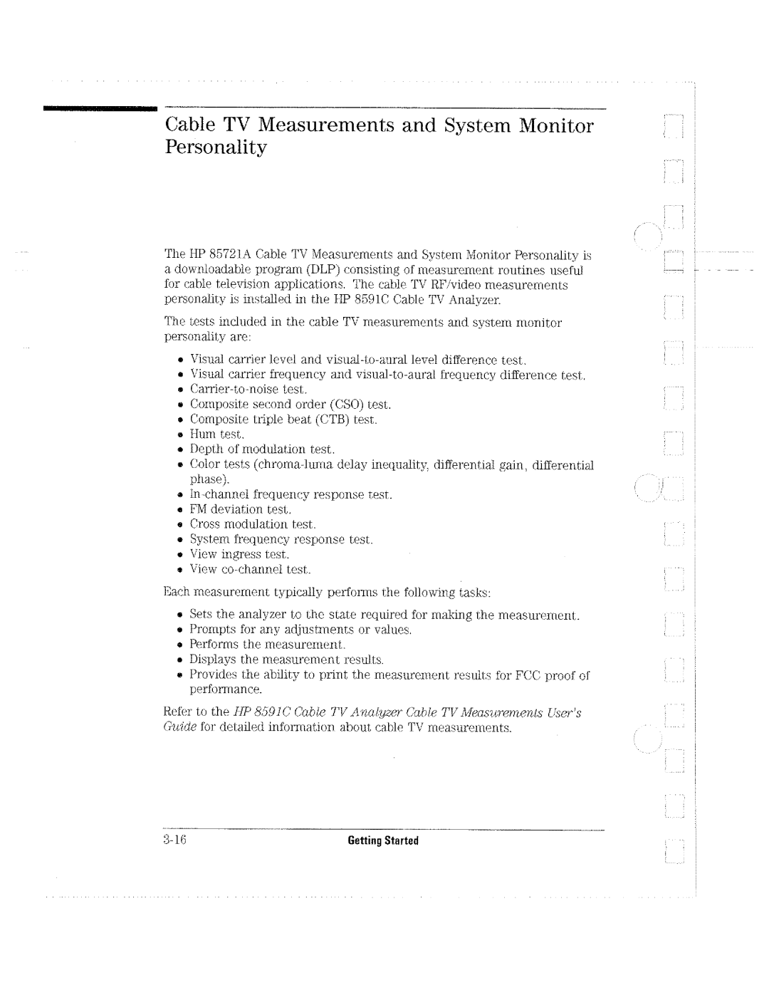 HP Cable Box 8591C manual 