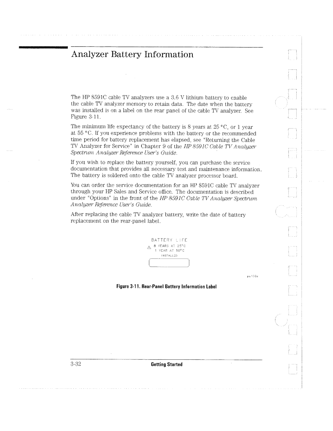 HP Cable Box 8591C manual 