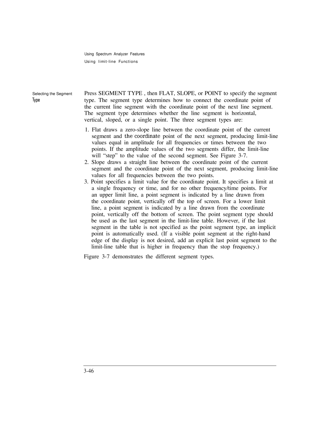 HP Cable Box 8591C manual Demonstrates the different segment types 