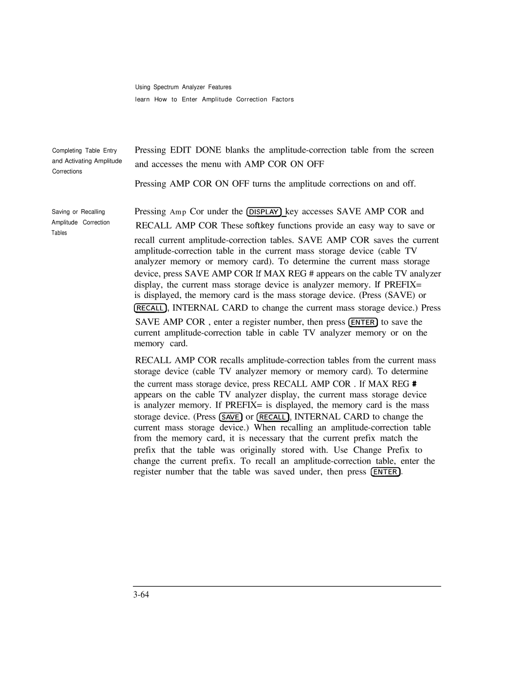 HP Cable Box 8591C manual Using Spectrum Analyzer Features 