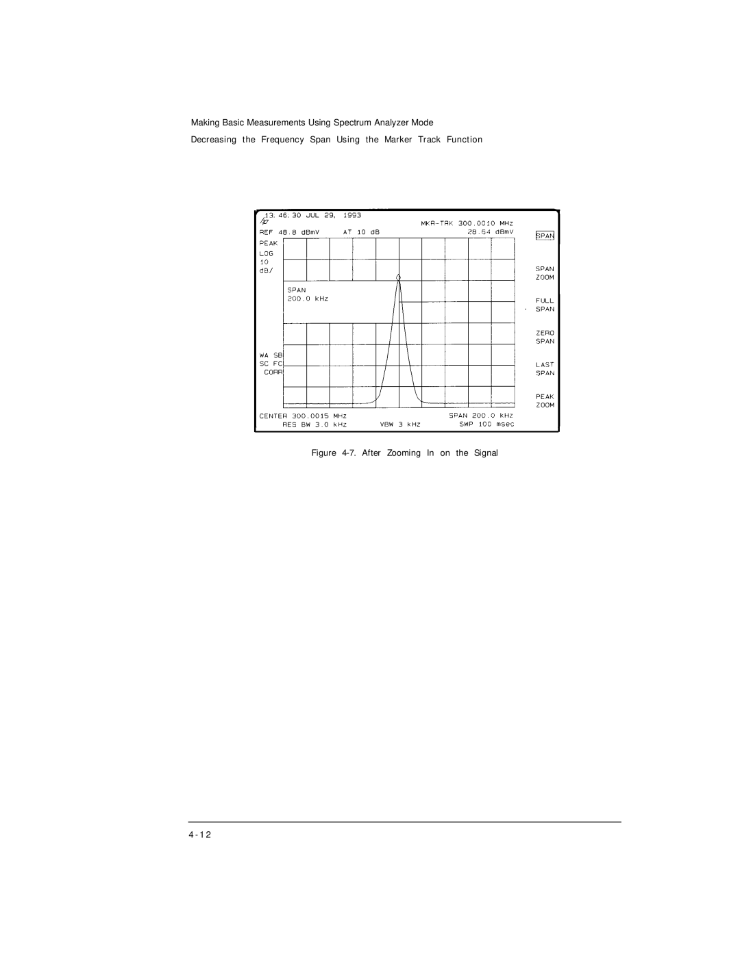 HP Cable Box 8591C manual After Zooming In on the Signal 