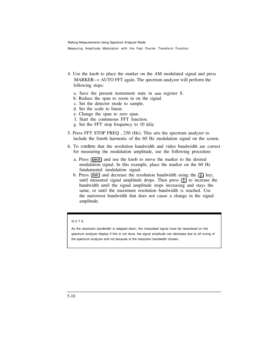 HP Cable Box 8591C manual Making Measurements Using Spectrum Analyzer Mode 