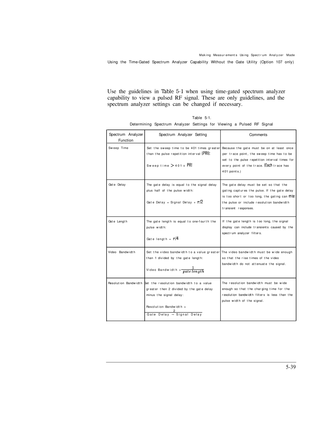 HP Cable Box 8591C manual Setting Comments 